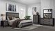Global Furniture USA Lisbon 4-Piece Black/Dark Gray Twin Panel Bedroom Set-1