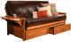 Kodiak Furniture Phoenix Barbados/Oregon Trail Java Full Storage Futon with Mattress-0