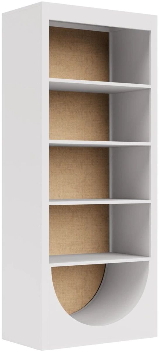 Riverside Furniture Rosalie White Caps Bookcase-0