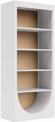 Riverside Furniture Rosalie White Caps Bookcase-0