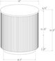 Coaster® Jason 3-Piece White Marble Coffee Table Set with Greige Base-3