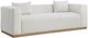 Meridian Furniture Alfie Cream Linen Textured Sofa-0