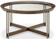 Magnussen Home® Elora Glass Top Round Cocktail with Walnut Frame-0