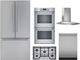 Thermador® 5 Piece Stainless Steel Gas Kitchen Package-0