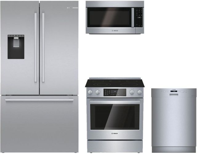 Bosch 4 Piece Stainless Steel Kitchen Package