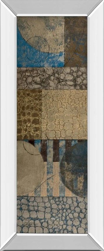 Classy Art Bubble Structure I by John Kime Mirror Framed Wall Art-0