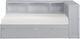 Homelegance® Orion Gray Youth Twin Storage Bookcase Corner Bed-2