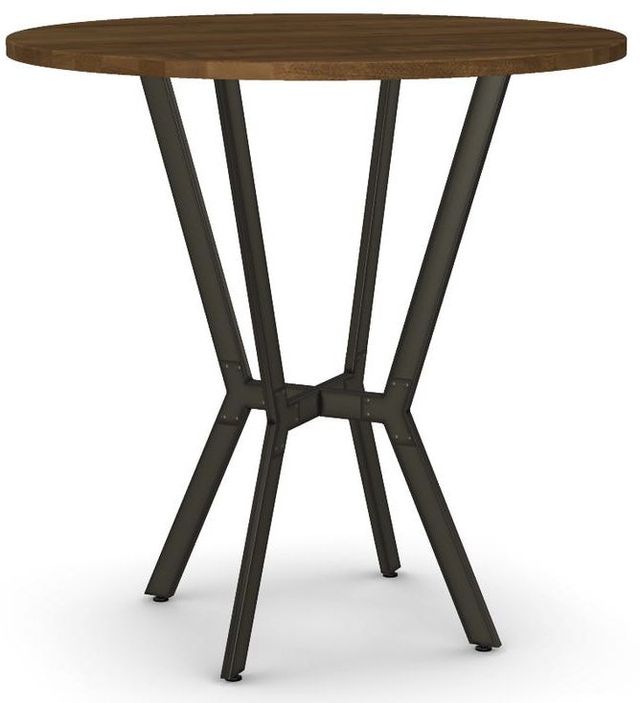 Amisco Customizable Norcross 42" Solid Birch Round Bar Table