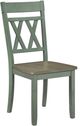 Homelegance® Ogden Brown/Green Dining Side Chair-0