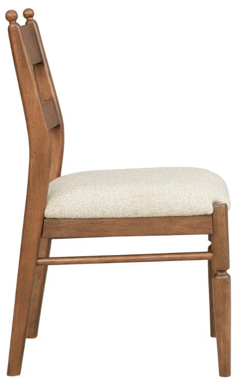 Flexsteel® Azalea 2-Piece Oatmeal/Walnut Upholstered Dining Side Chair Set-4