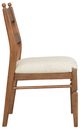 Flexsteel® Azalea 2-Piece Oatmeal/Walnut Upholstered Dining Side Chair Set-5