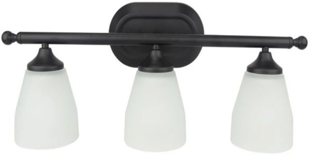 YHD Flat Black 3-Light Vanity Lighting-0