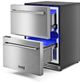 Thor Kitchen® 24" 3.36 Cu. Ft. Fingerprint Resistant Stainless Steel Built-In or Freestanding Freezer Drawers-4
