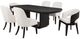 Coaster® Leandro 7-Piece Burnished Black/Cream Dining Set-0