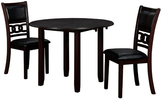 New Classic® Home Furnishings Gia 3-Piece Ebony Dining Set-0