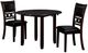 New Classic® Home Furnishings Gia 3-Piece Ebony Dining Set-0
