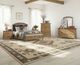Intercon Jackson Golden Oak 3pc Queen Storage Bedroom Group-3