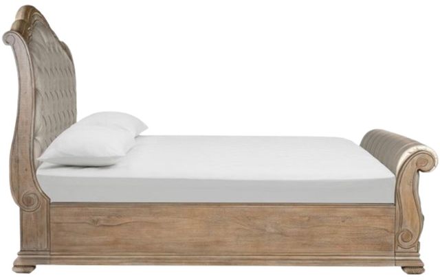 Magnussen Home® Marisol Fawn/Snow Fox Upholstered King Sleigh Bed-2