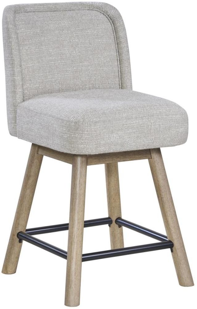 Bernards Pagosa Beige Swivel Counter Stool-0