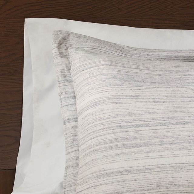 Olliix by Urban Habitat Grey Twin/Twin XL Space Dyed Melange Cotton Jersey Knit Duvet Cover Set-2