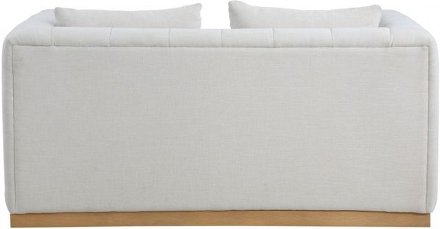 Meridian Furniture Lucia Cream Linen Textured Loveseat-3