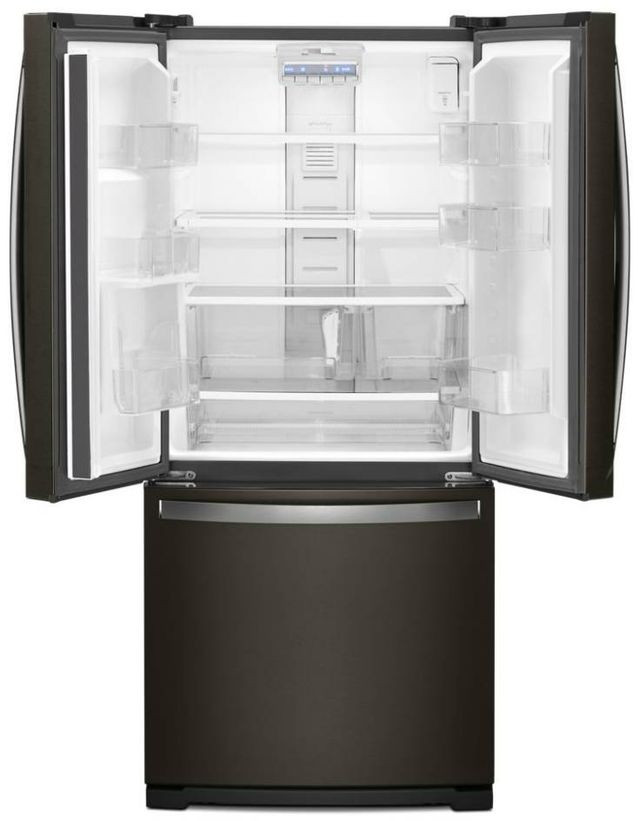 Whirlpool® 19.7 Cu. Ft. Fingerprint Resistant Black Stainless French Door Refrigerator-1