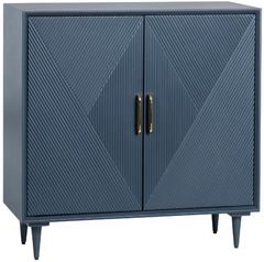 Crestview Collection Arvada Blue Cabinet