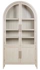 Bassett Mirror Fynn Light Grey Oak Display Cabinet-1