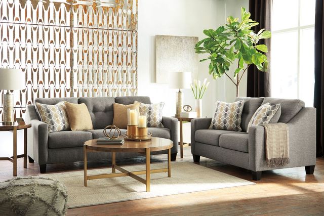 Benchcraft® Daylon Graphite Loveseat-2