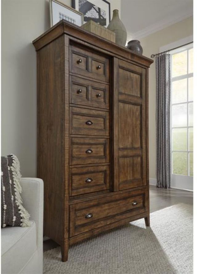 Magnussen Home® Bay Creek Toasted Nutmeg Door Chest-2