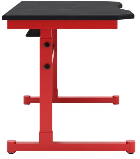 Signature Design by Ashley® Lynxtyn Black/Red Adjustable Height Office Desk-3