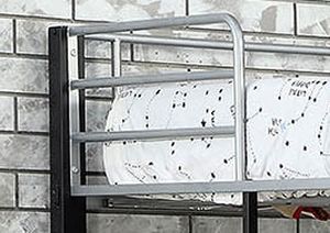 Furniture of America® Aubrey Black/Gray Twin/Twin Triple Bunk Bed-1