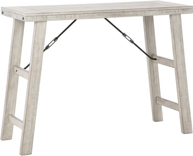 Signature Design by Ashley® Carynhurst 3-Piece Whitewash Counter Height Dining Table Set-2