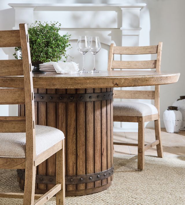 Hooker® Furniture Vineyard Row Sonoma Dining Table with Napa Base-3