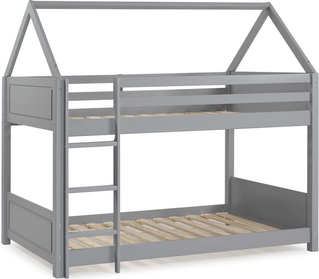 Powell® Maison Grey Twin/Twin House Bunk Bed
