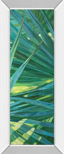 Classy Art Fan Palm II by Suzanne Wilkins Mirror Framed Wall Art-0