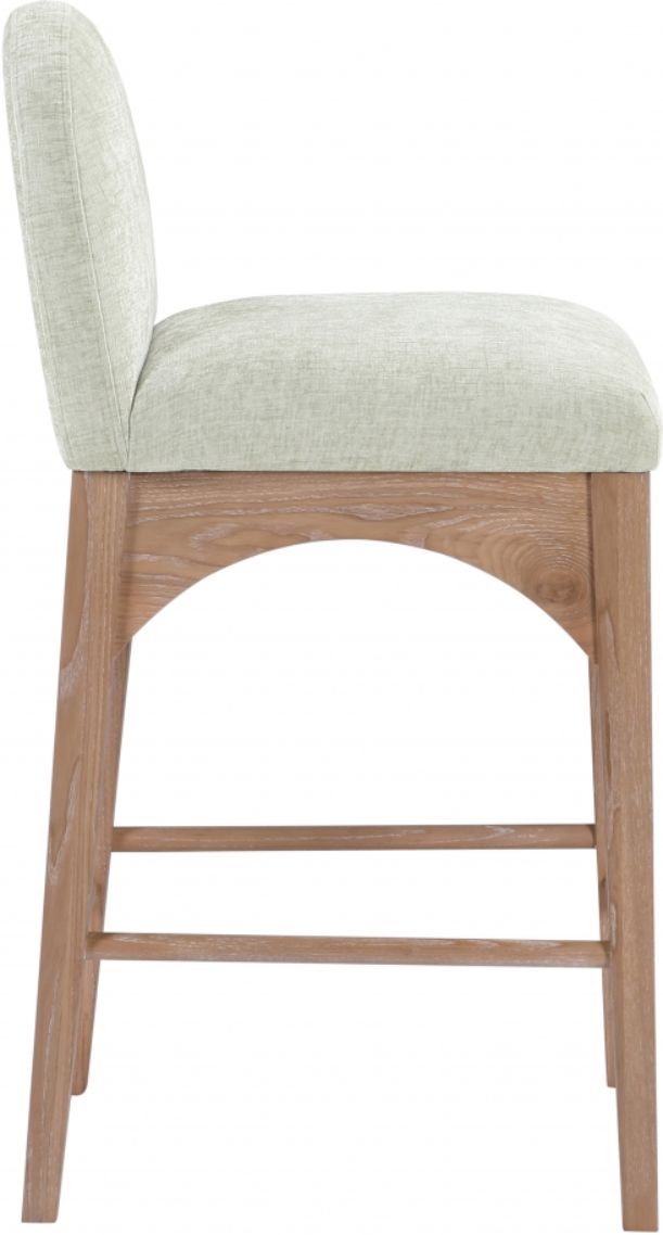 Meridian Furniture Waldorf Mint/Natural Counter Stool-3