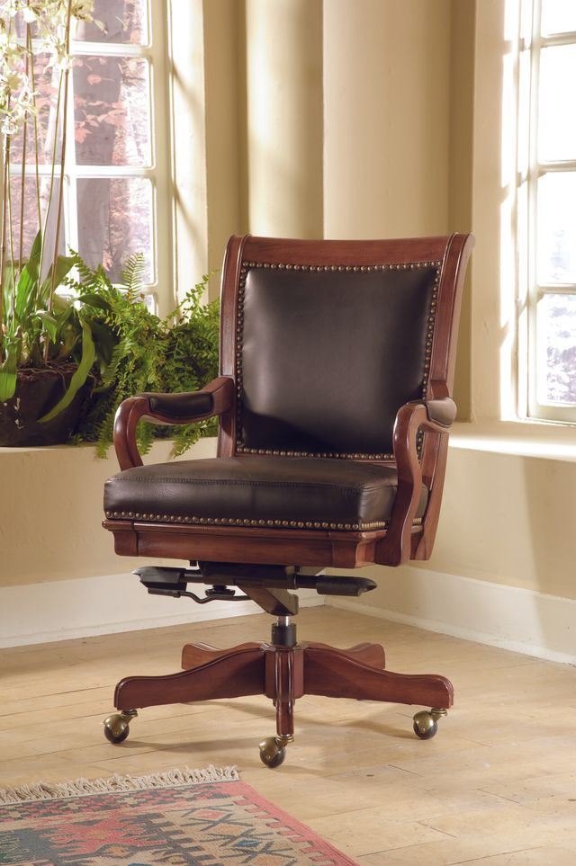 Aspenhome® Richmond Brown Burgundy Richmond Office Chair-1