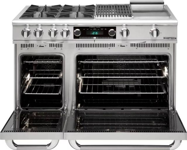 Capital Cooking Connoisseurian 48" Pro-Style Dual Fuel Liquid Propane Range with 24" Barbecue Grill-2