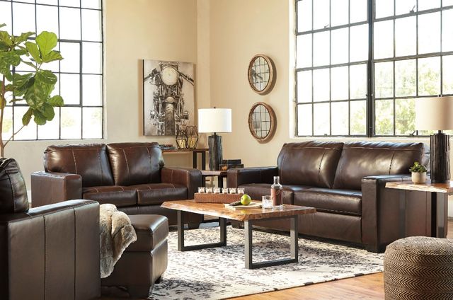 Signature Design by Ashley® Morelos 2-Piece Chocolate Living Room Set-3