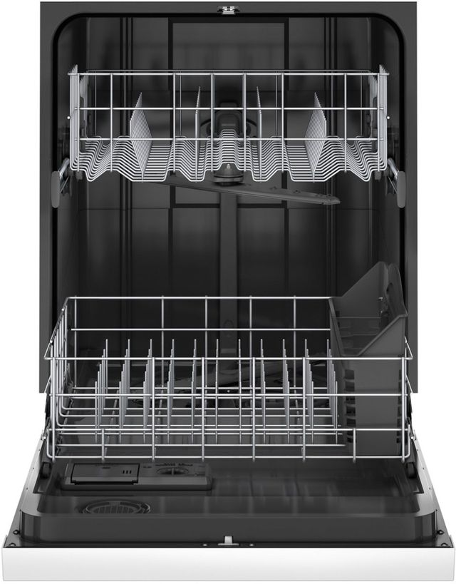 Amana® 24" White Front Control Built In Dishwasher with Midnight Interior-2