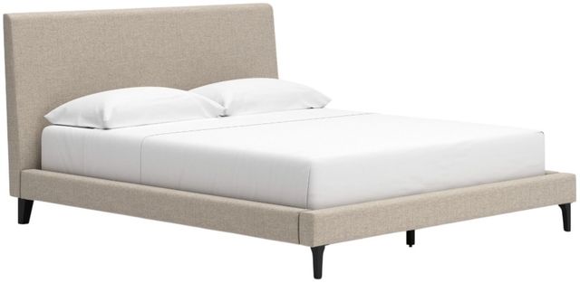 Signature Design by Ashley® Cielden Soft Gray California King Upholstered Panel Bed-1