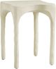 TOV Furniture Skully Cream Fiber Stone Indoor/Outdoor Side Table-0