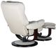BarcaLounger® Roscoe Roman Ivory Swivel Reclining Pedestal Chair and Ottoman Set-4