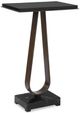 Uttermost® Galloway Black/Dark Bronze Minimalist Accent Table-0