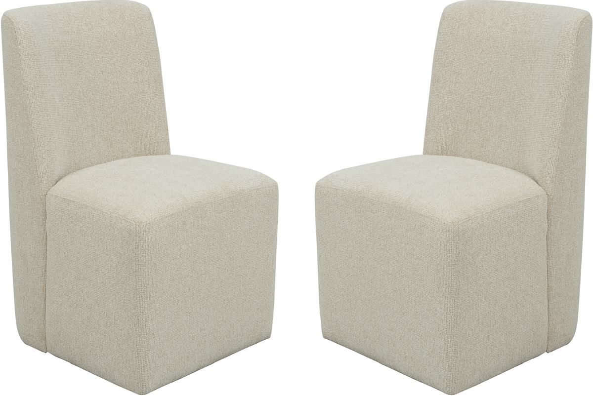 Flexsteel® Waterfall 2-Piece Ebony Upholstered Dining Chair Set