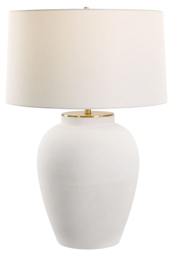 Uttermost® Adelaide White Table Lamp-0
