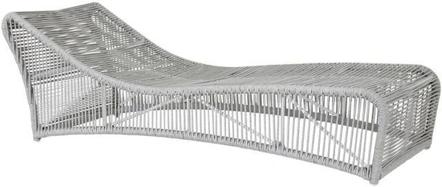 Sunset West Miami Frost Metal/Natural Fibers Outdoor Chaise-0