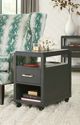 Hammary® Marlowe Charcoal Mobile Charging Chairside Table-1