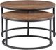 Powell® Wynter Brown Nesting Coffee Table with Black Frame-2